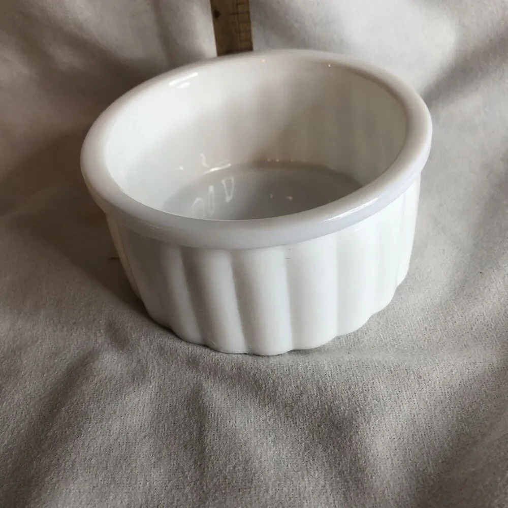 Hearth Hand Magnolia WHITE MILK GLASS TRINKET DISH Target RIB Catchall New
